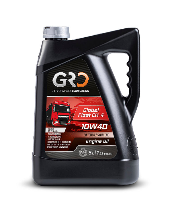 GRO Global Fleet CK-4 10W40 Full Synthetic Diesel Engine Oil Performance Lubrication 5 Liter