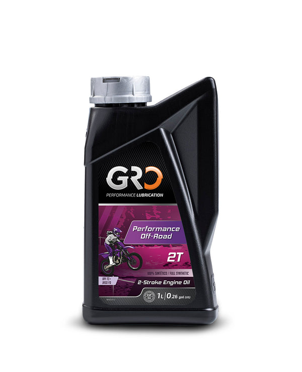 GRO PERFORMANCE OFF-ROAD 2T Factory Line 100% Synthetic Off Road 2-Stroke Engine Oil  Premix API TC+ JASO FD ISO L-EGD 1 liter 