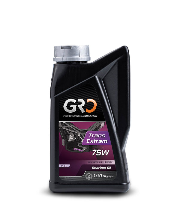 GRO Trans Extrem 75W 100% synthetic motorcycle transmission oil gearbox lubricant API GL-5 1 liter