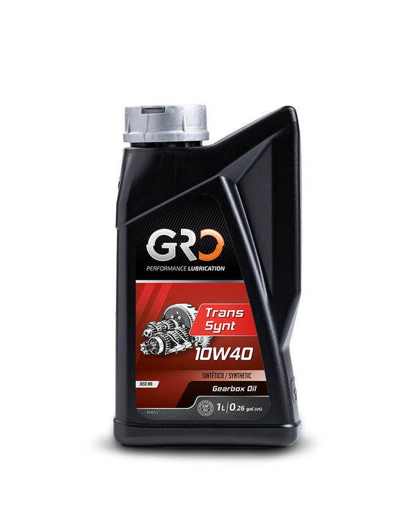 GRO Trans Synt 10W40 synthetic motorcycle transmission oil gearbox JASO MA 1 liter